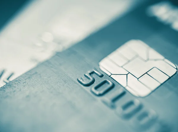 Credit card macro — Stock Photo, Image