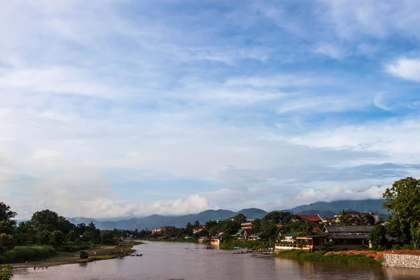 The Song river at Vang Vieng, Laos — Stock Photo, Image