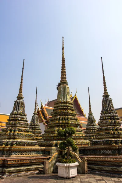 Wat Po Il Tempio della Thailandia pagoda Vacanze Viaggi Buddismo — Foto Stock