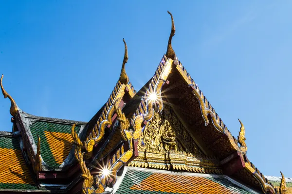 Traditional Thai style art of gable in temple, Thailand — Stock Photo, Image