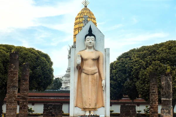 Immagine buddha in piedi nel tempio . — Foto Stock