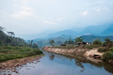BOKLUA, NAN - 17 Şubat 2019: Ban Sapan köyü, Borklua distict, Nan Eyaleti, Tayland