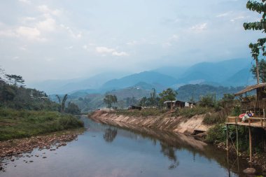 BOKLUA, NAN - 17 Şubat 2019: Ban Sapan köyü, Borklua distict, Nan Eyaleti, Tayland