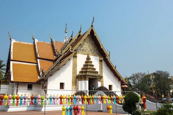 Nan Thailand Feb16 2019 Tourist Travel Visit Wat Phumin Temple — Stock Photo, Image