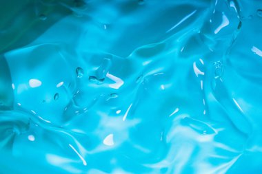 Mavi soyut arka plan ve doku. Jel kabarcıkları dokusu. 