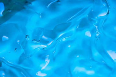 Mavi soyut arka plan ve doku. Jel kabarcıkları dokusu. 