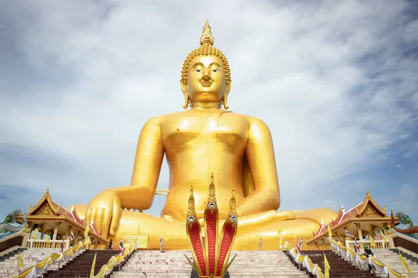 Ang Thong Tailandia Junio 2019 Imagen Buda Sentada Más Grande —  Fotos de Stock