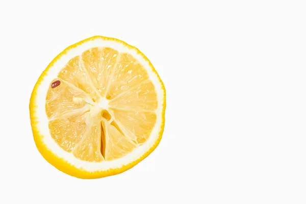 Lemon Cut Isolated White Background — Zdjęcie stockowe