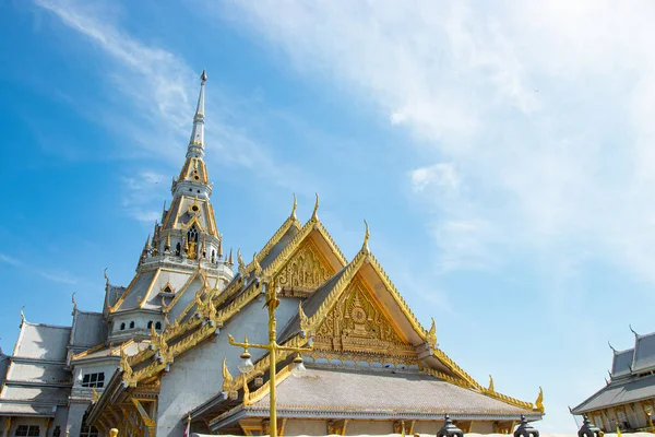 タイのワット ソソン寺院の屋根 Waram Wawihan Thailand — ストック写真