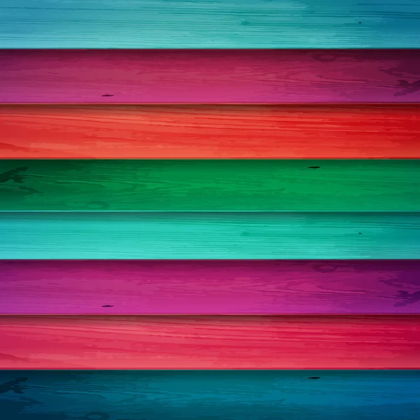 Fond en bois multicolore — Image vectorielle