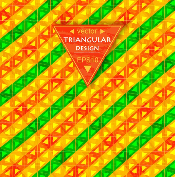 Multicolored triangular background — Stock Vector