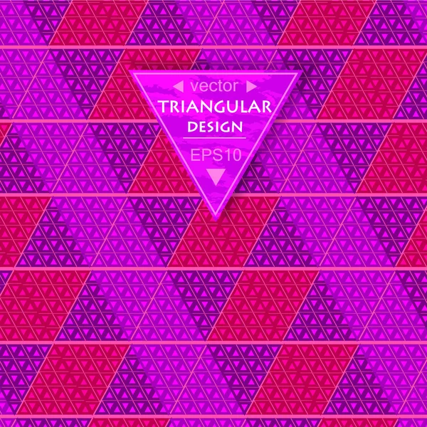 Multicolored triangular background — Stock Vector