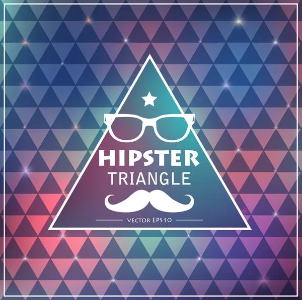 Hipster fond triangulaire — Image vectorielle