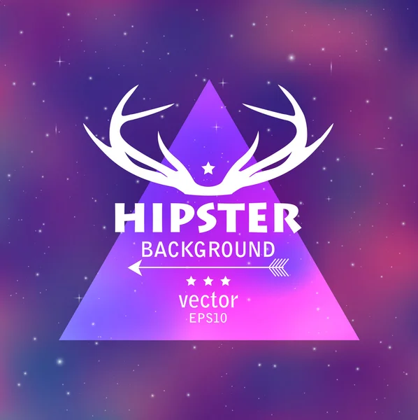 Hipster cosmic background — Stock Vector