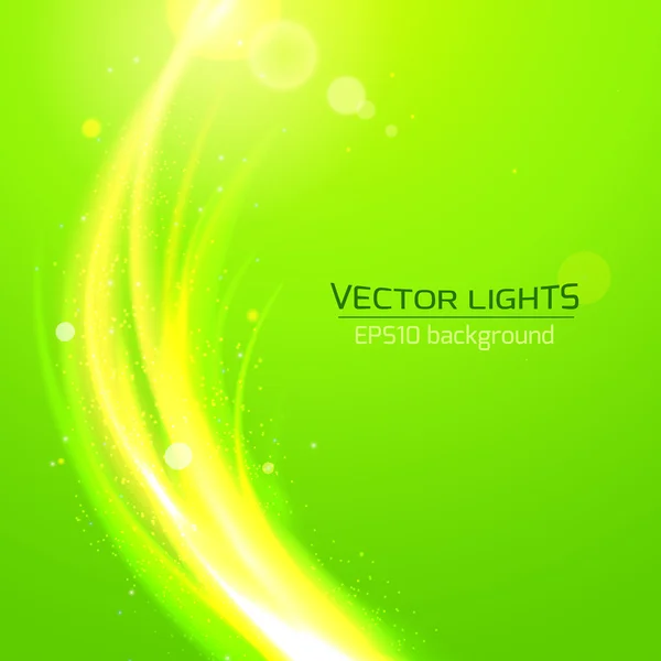 Abstract bright cosmic background with blurred light rays — Stock Vector