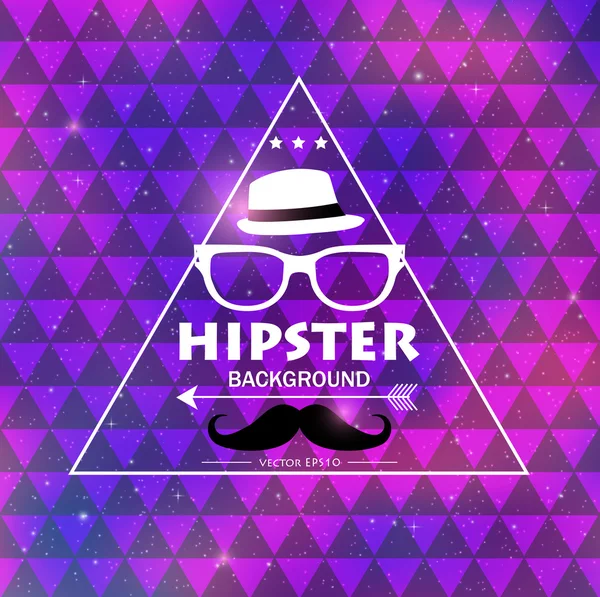 Hipster background for your retro design — Stock Vector