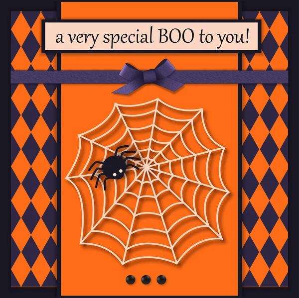 Tarjeta de felicitación Halloween — Archivo Imágenes Vectoriales