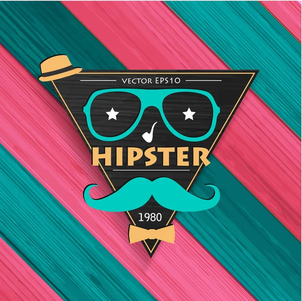 Hipster background for your retro design — Stock Vector