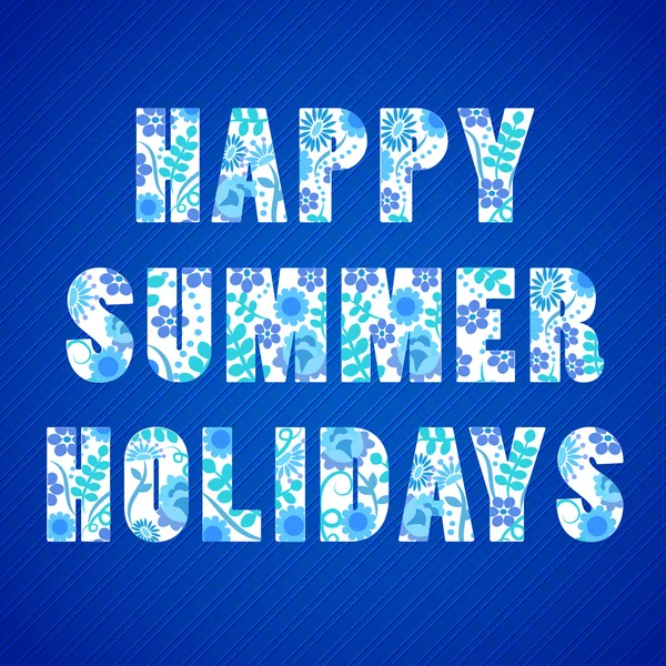 Lato szczęśliwy tło wakacje — Wektor stockowy
