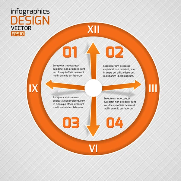 Infographie web design . — Image vectorielle