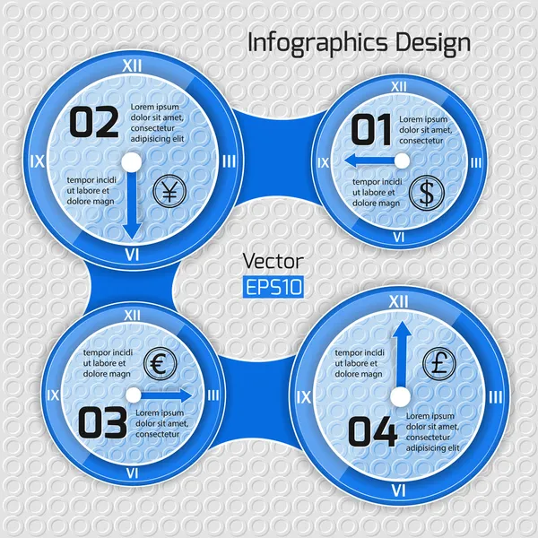 Diseño web de infografías . — Archivo Imágenes Vectoriales