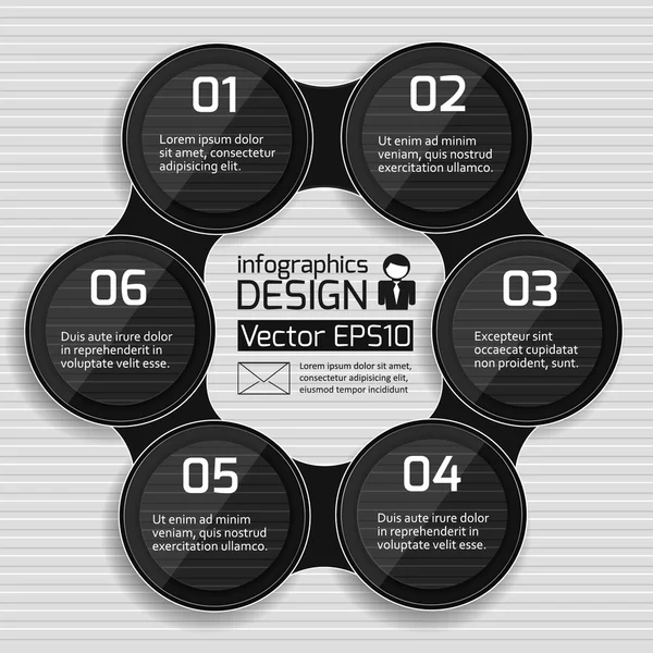 Infográficos web design . — Vetor de Stock