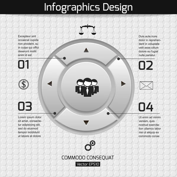 图表 web 设计为您的经营理念 — 图库矢量图片