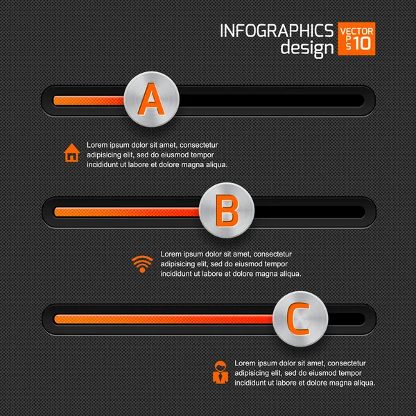 Web design infografico per le tue idee di business . — Vettoriale Stock