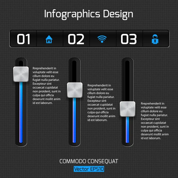 Infographie web design pour vos idées d'entreprise — Image vectorielle