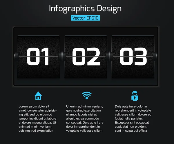 Infographics web design για τις επιχειρηματικές ιδέες σας. — Διανυσματικό Αρχείο
