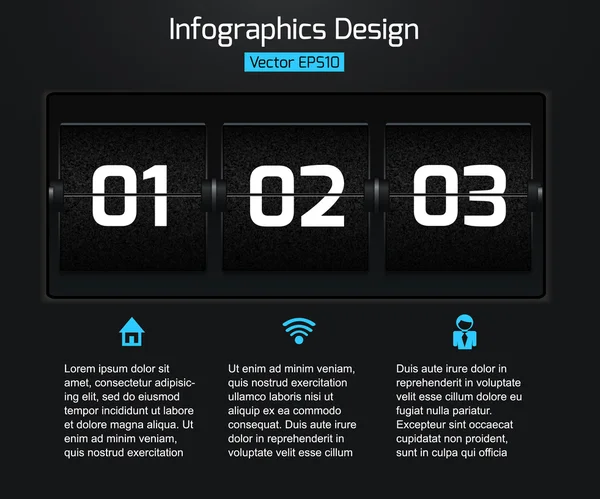 Infographie web design pour vos idées d'entreprise . — Image vectorielle