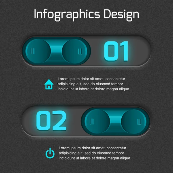 Infográficos web design para suas ideias de negócios . —  Vetores de Stock