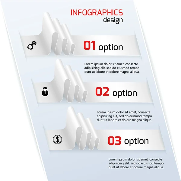 Web design infografico per le tue idee di business . — Vettoriale Stock