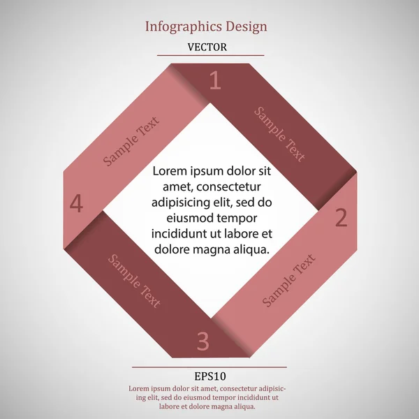 Infografik Website-Design. — Stockvektor