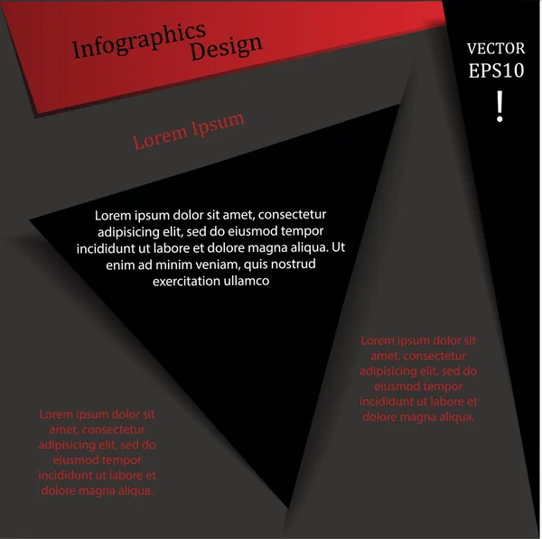 Design de site de infográficos . — Vetor de Stock