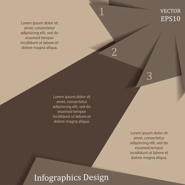 Design de site de infográficos . — Vetor de Stock