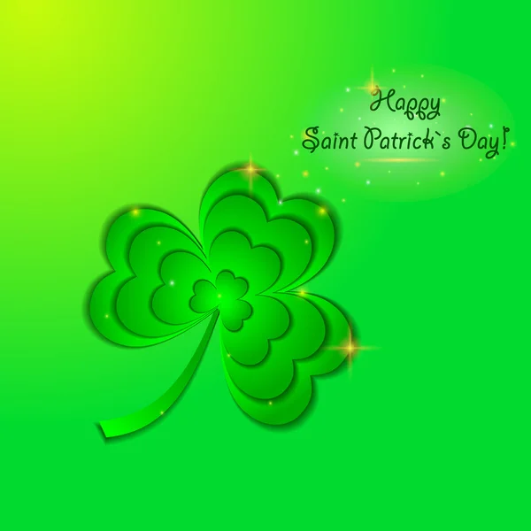 Happy St.Patricks Day greeting card — Stock Vector