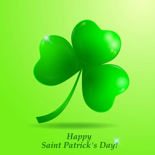 Happy St.Patricks Day paper greeting card — Stock Vector