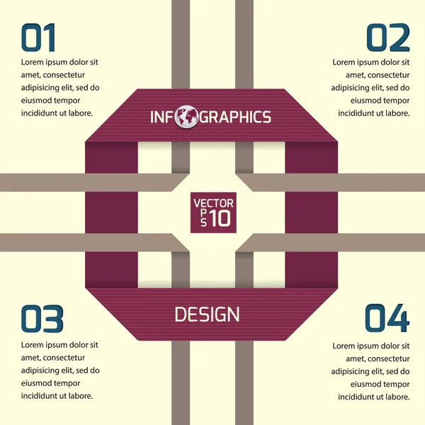 Infografika web design. — Stockový vektor
