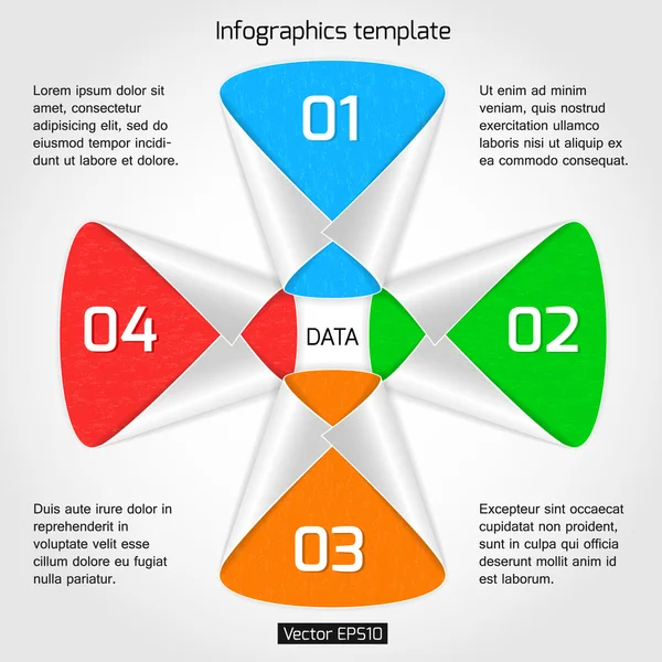 Infografiki projektowanie stron internetowych. — Wektor stockowy