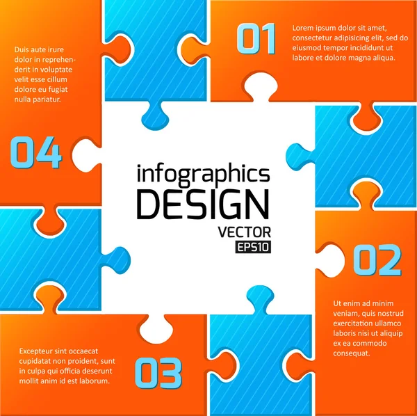 Infographics web tasarım. — Stok Vektör