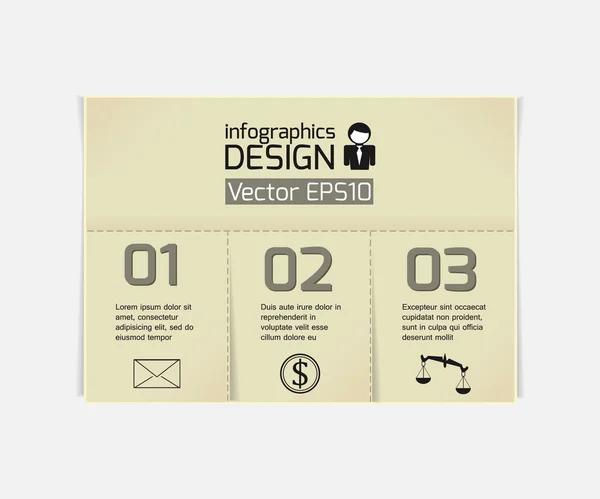 Infográficos web design . — Vetor de Stock