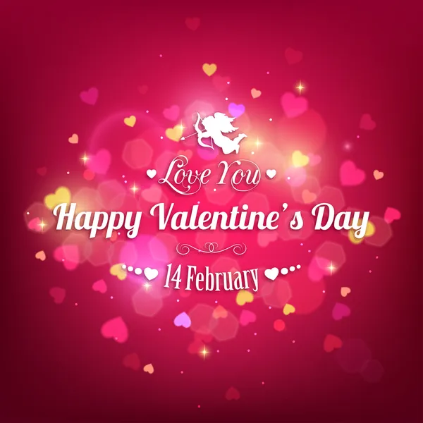 Happy Valentine 's day holiday — стоковый вектор