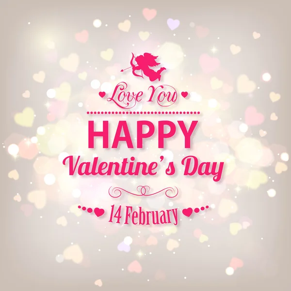 Happy Valentine 's day holiday — стоковый вектор
