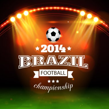 Futbol tipografik arka plan