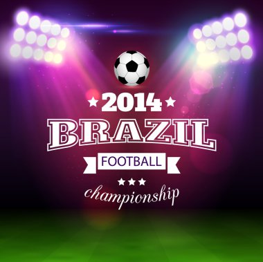 Futbol tipografik arka plan