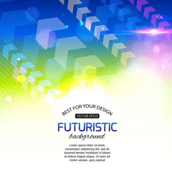 Fond futuriste abstrait coloré — Image vectorielle