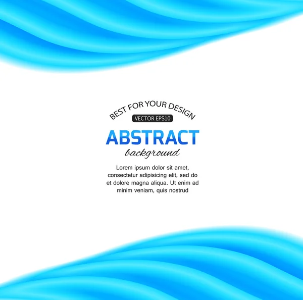 Fond bleu abstrait ondulé — Image vectorielle