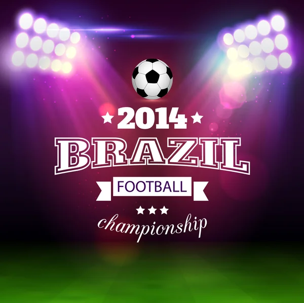 Football arrière-plan typographique — Image vectorielle