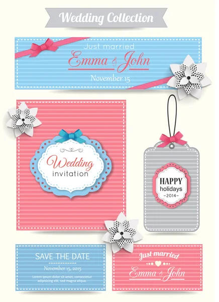 Colección de boda . — Vector de stock